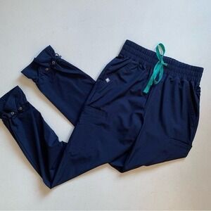 Figs Womens XXS Navy Blue Saumer High Waisted Fionlite Jogger Scrub Pants NWT